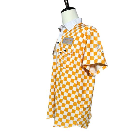 Trailer Park Golf Club | Men | Vol Gold Checker Member Golf Polo Shirt | Medium - Picture 4 of 15